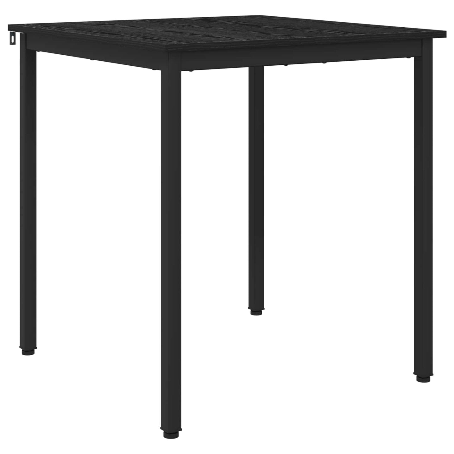 vidaXL Dining Tables 70 x 70 x 75 cm Engineered Wood Black Oak Square