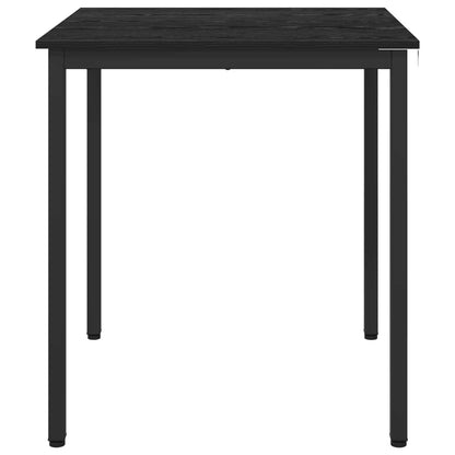 vidaXL Dining Tables 70 x 70 x 75 cm Engineered Wood Black Oak Square