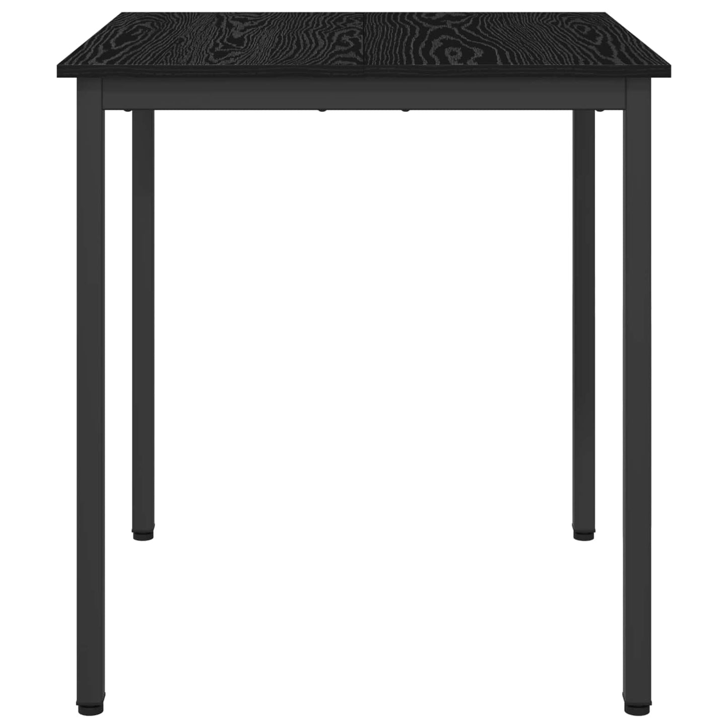 vidaXL Dining Tables 70 x 70 x 75 cm Engineered Wood Black Oak Square