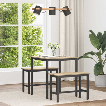 vidaXL Dining Tables 70 x 70 x 75 cm Engineered Wood Sonoma Oak Square