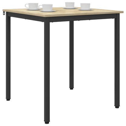 vidaXL Dining Tables 70 x 70 x 75 cm Engineered Wood Sonoma Oak Square