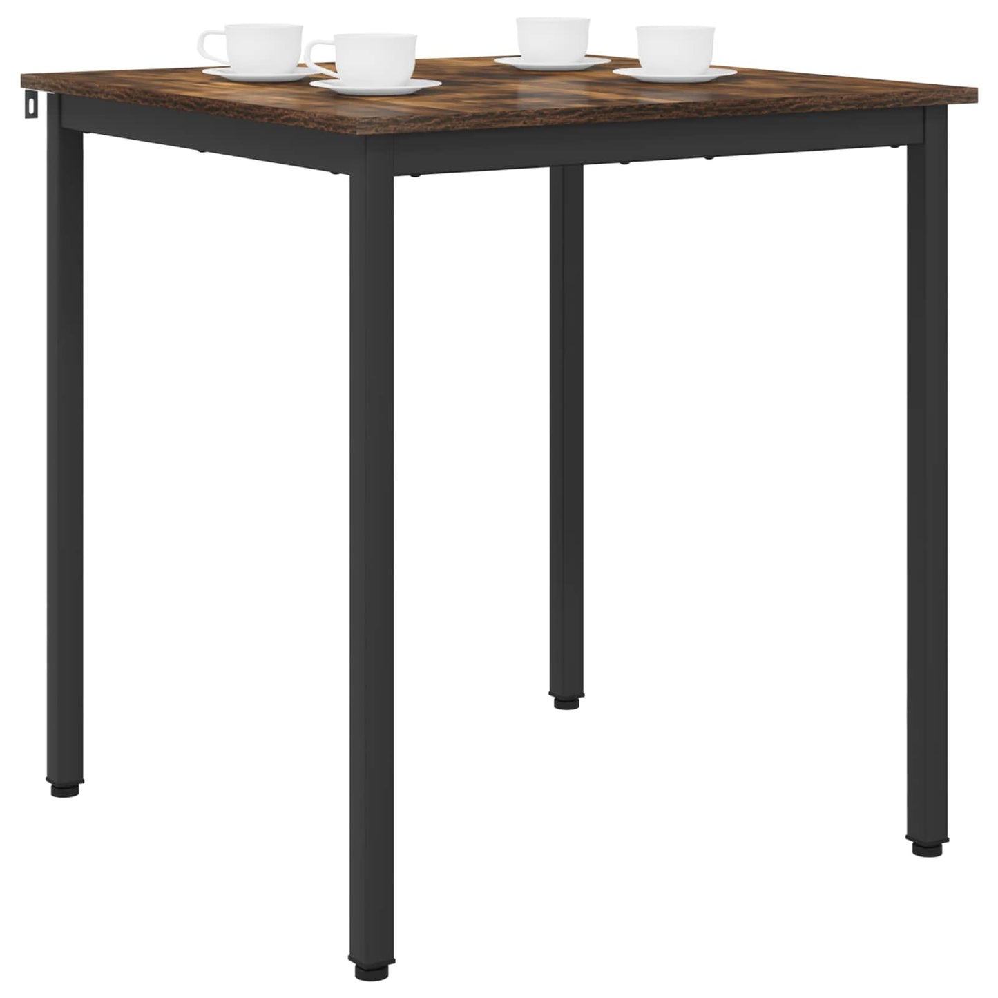 vidaXL Dining Tables 70 x 70 x 75 cm Engineered Wood Smoked Oak Square