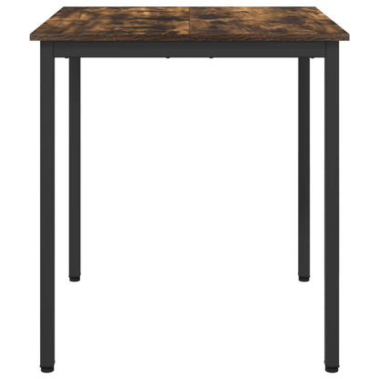 vidaXL Dining Tables 70 x 70 x 75 cm Engineered Wood Smoked Oak Square