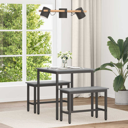 vidaXL Dining Tables 70 x 70 x 75 cm Engineered Wood Grey Sonoma