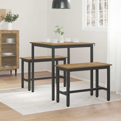 vidaXL Dining Tables 70 x 70 x 75 cm Engineered Wood Artisan Oak