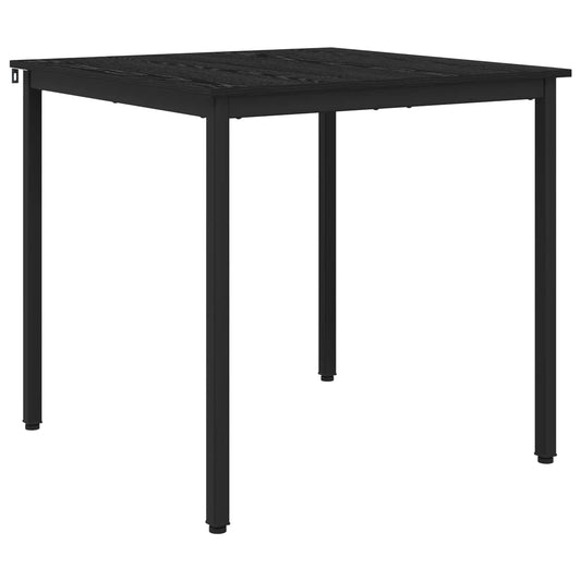 vidaXL Dining Tables 80 x 80 x 75 cm Engineered Wood Black Oak Square