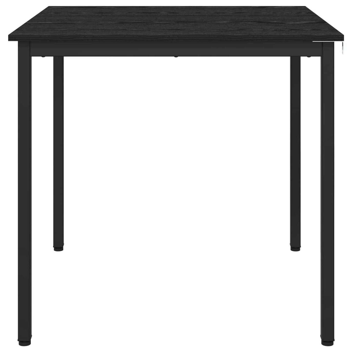 vidaXL Dining Tables 80 x 80 x 75 cm Engineered Wood Black Oak Square