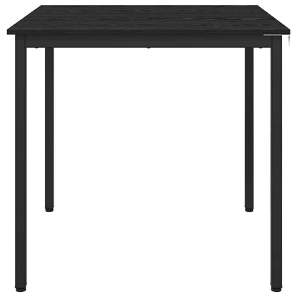 vidaXL Dining Tables 80 x 80 x 75 cm Engineered Wood Black Oak Square