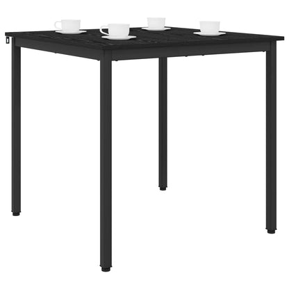 vidaXL Dining Tables 80 x 80 x 75 cm Engineered Wood Black Oak Square