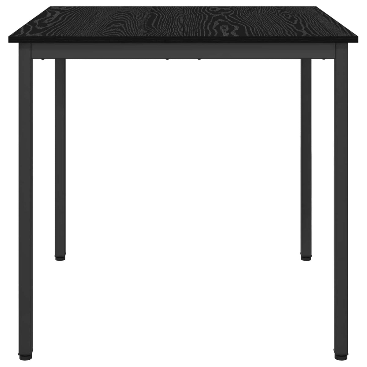 vidaXL Dining Tables 80 x 80 x 75 cm Engineered Wood Black Oak Square