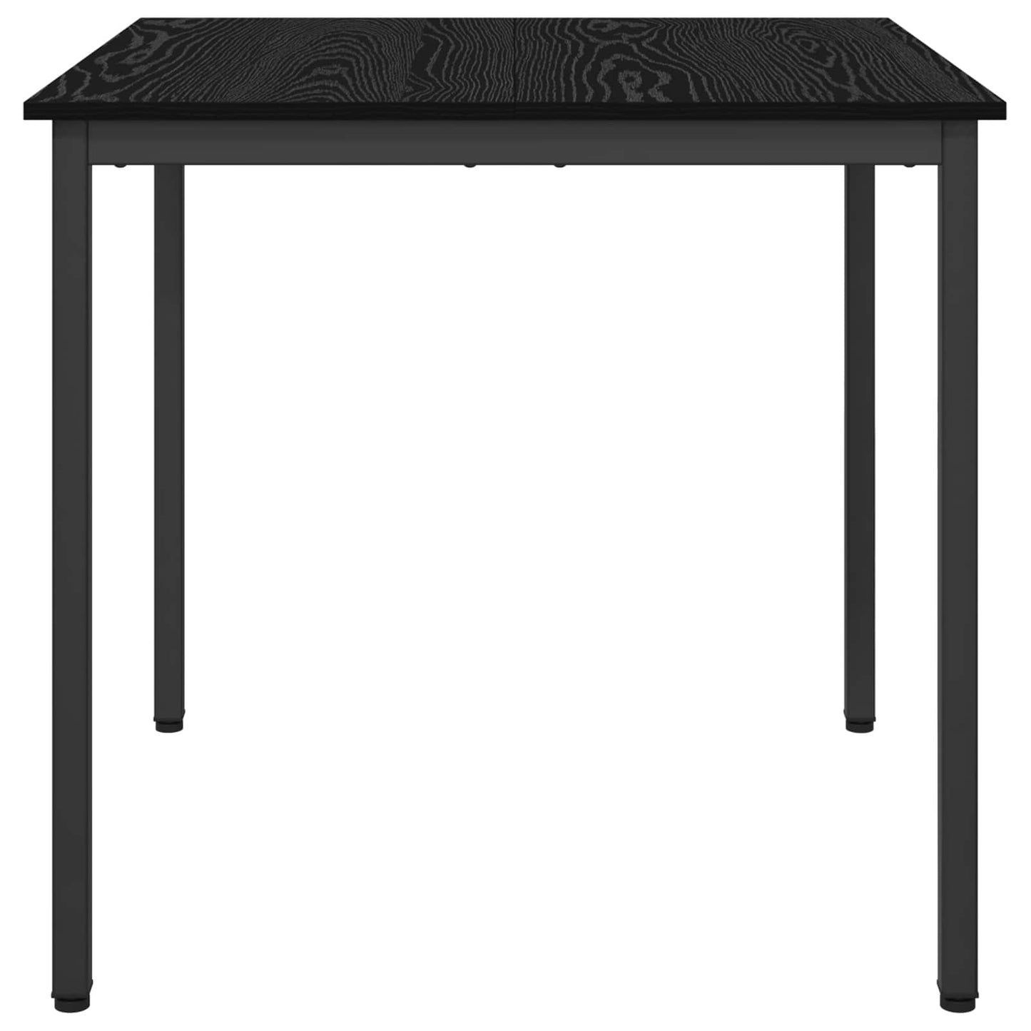 vidaXL Dining Tables 80 x 80 x 75 cm Engineered Wood Black Oak Square