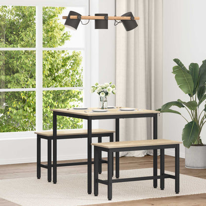 vidaXL Dining Tables 80 x 80 x 75 cm Engineered Wood Sonoma Oak Square