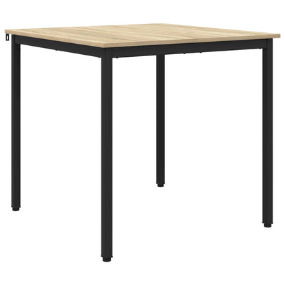 vidaXL Dining Tables 80 x 80 x 75 cm Engineered Wood Sonoma Oak Square