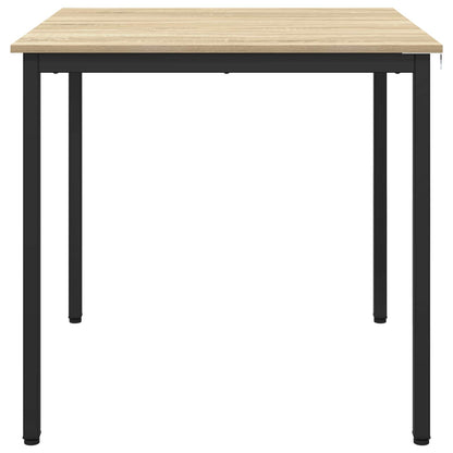 vidaXL Dining Tables 80 x 80 x 75 cm Engineered Wood Sonoma Oak Square
