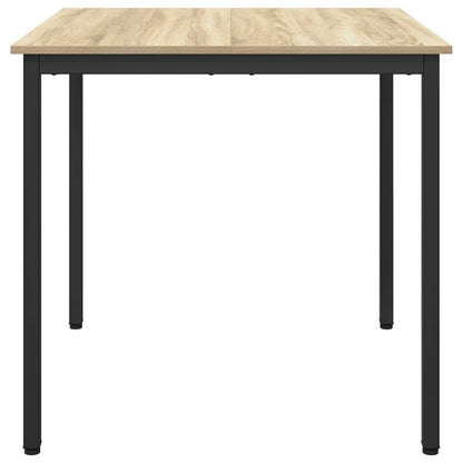 vidaXL Dining Tables 80 x 80 x 75 cm Engineered Wood Sonoma Oak Square