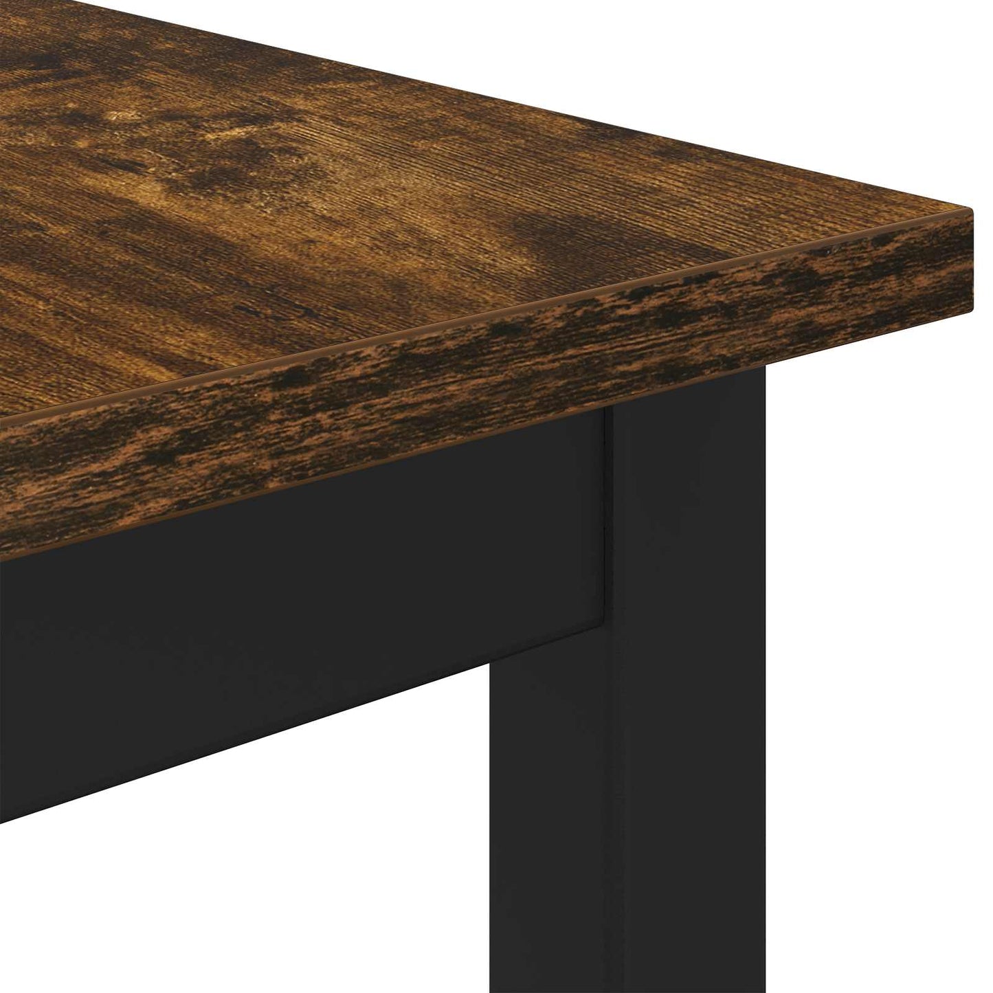 vidaXL Dining Tables 80 x 80 x 75 cm Engineered Wood Smoked Oak Square