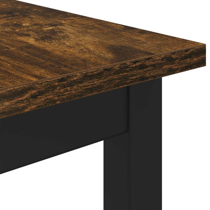 vidaXL Dining Tables 80 x 80 x 75 cm Engineered Wood Smoked Oak Square