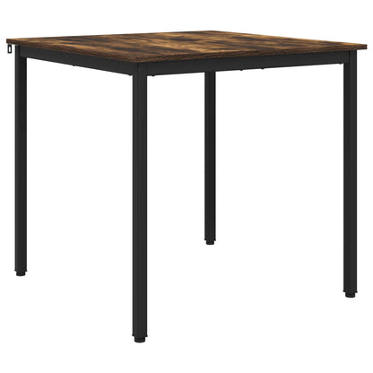 vidaXL Dining Tables 80 x 80 x 75 cm Engineered Wood Smoked Oak Square