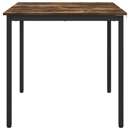 vidaXL Dining Tables 80 x 80 x 75 cm Engineered Wood Smoked Oak Square