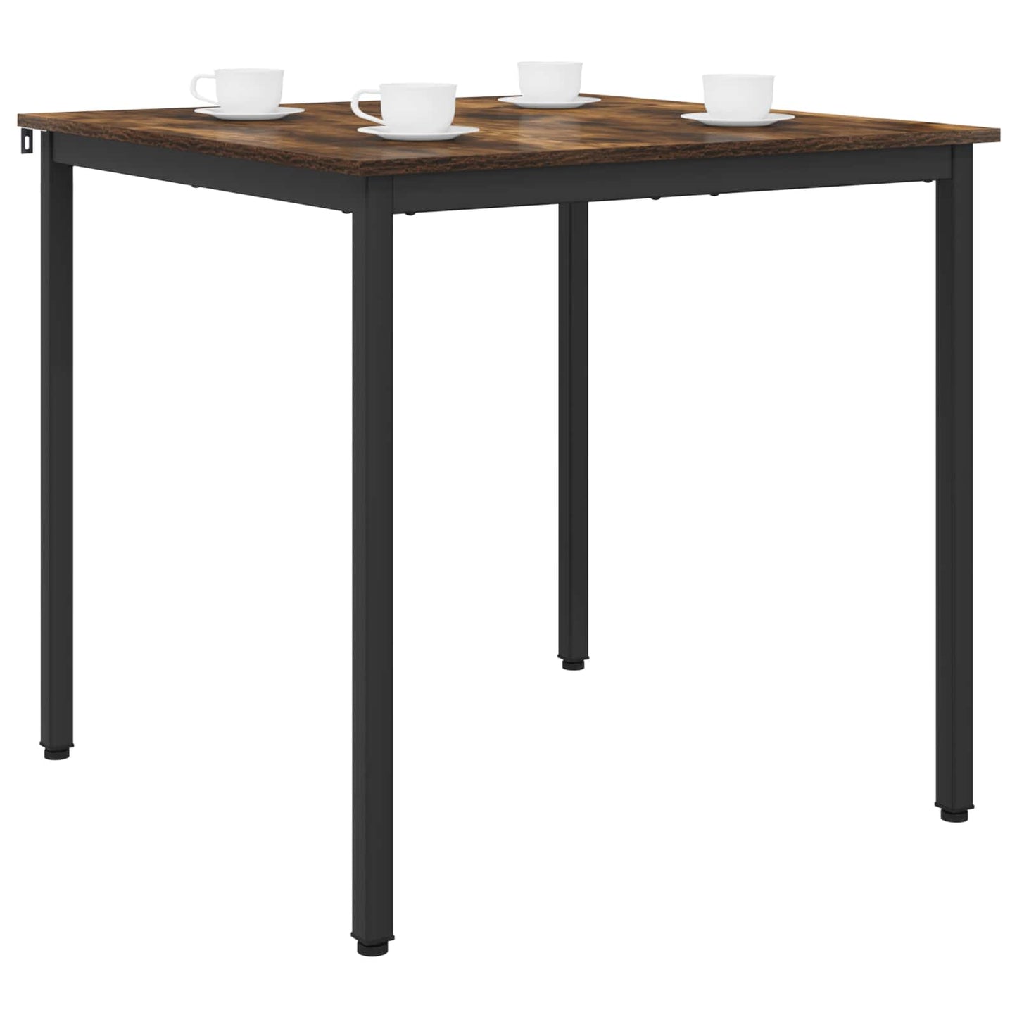 vidaXL Dining Tables 80 x 80 x 75 cm Engineered Wood Smoked Oak Square