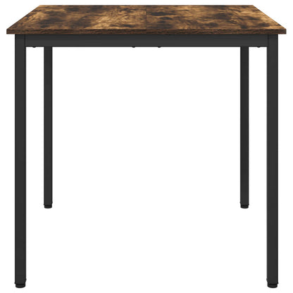 vidaXL Dining Tables 80 x 80 x 75 cm Engineered Wood Smoked Oak Square