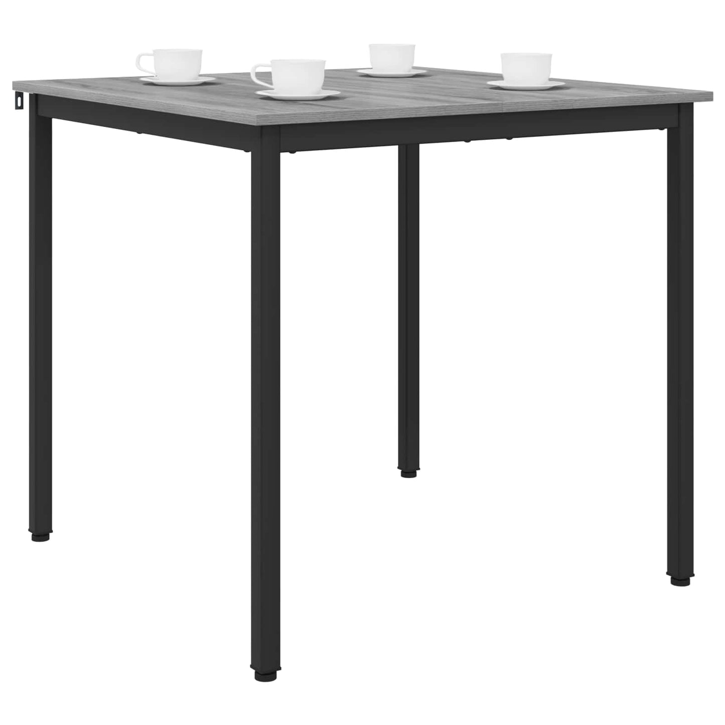 vidaXL Dining Tables 80 x 80 x 75 cm Engineered Wood Grey Sonoma
