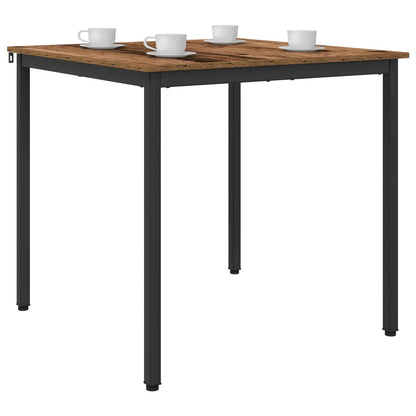 vidaXL Dining Tables 80 x 80 x 75 cm Engineered Wood Oak Wood Square