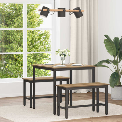 vidaXL Dining Tables 80 x 80 x 75 cm Engineered Wood Artisan Oak