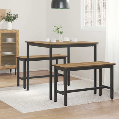 vidaXL Dining Tables 80 x 80 x 75 cm Engineered Wood Artisan Oak