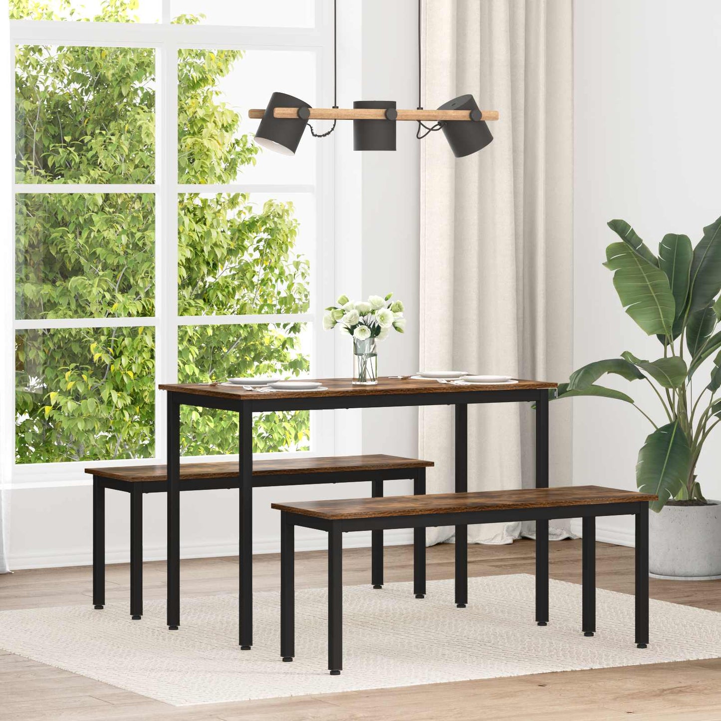 vidaXL Dining Tables 110 x 100 x 75 cm METAL