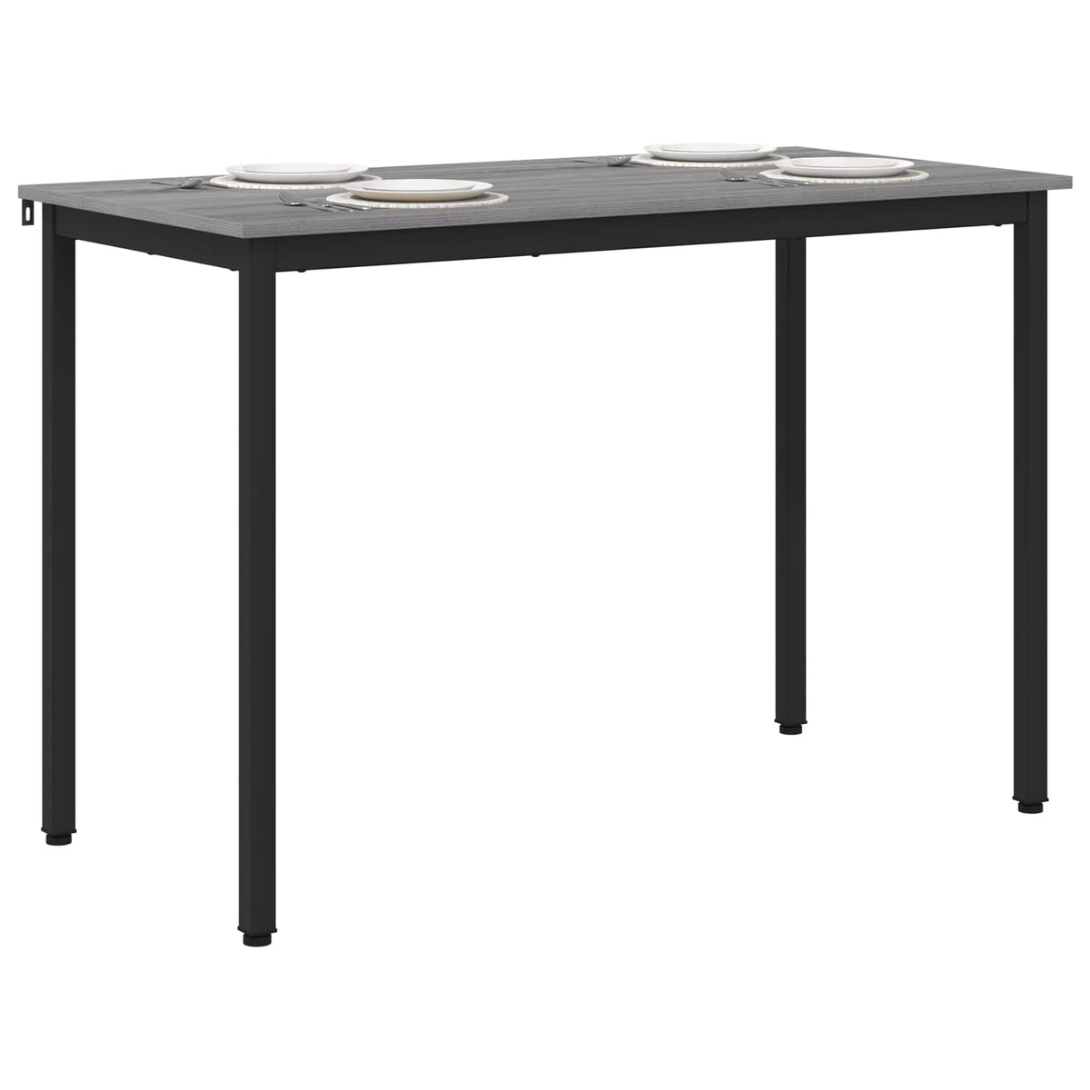 vidaXL Dining Tables 110 x 55 x 75 cm Engineered Wood Grey Sonoma