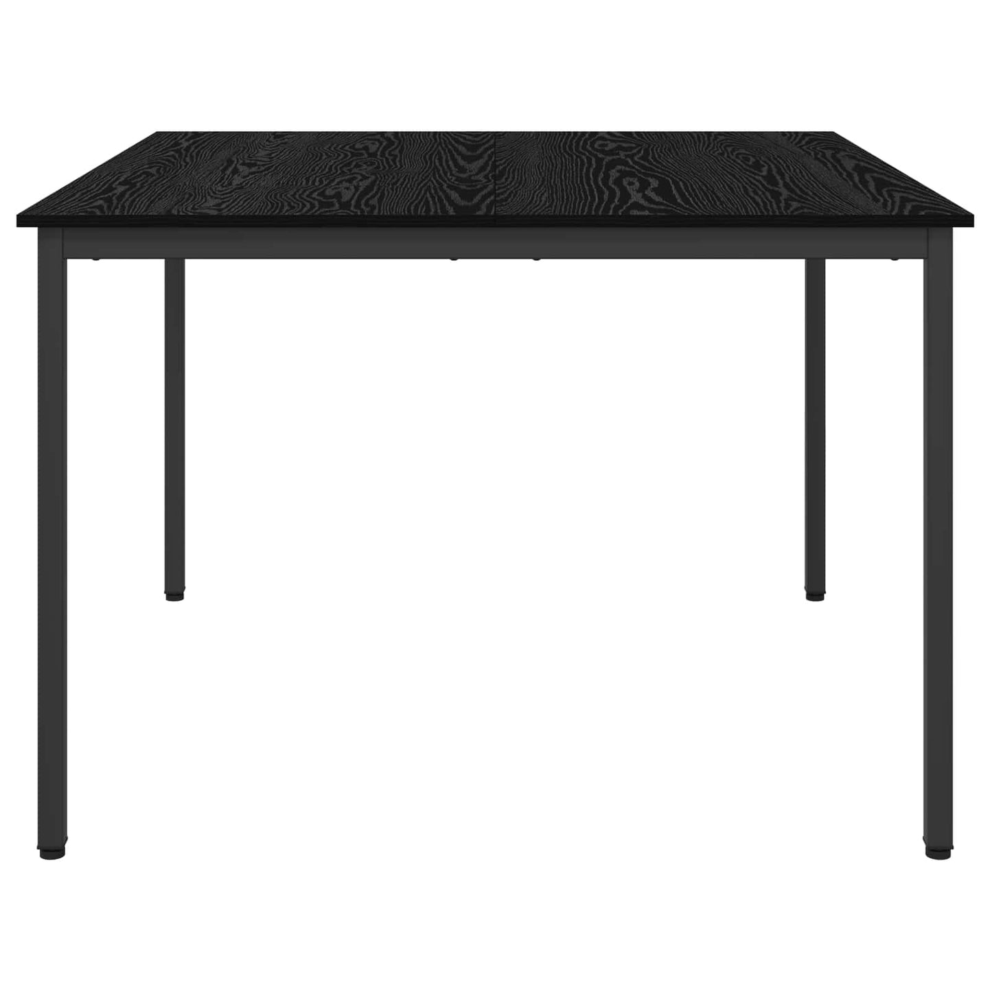 vidaXL Dining Tables 110 x 110 x 75 cm Engineered Wood Black Oak