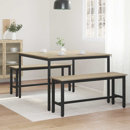 vidaXL Dining Tables 110 x 110 x 75 cm Engineered Wood Sonoma Oak