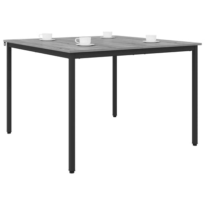 vidaXL Dining Tables 110 x 110 x 75 cm Engineered Wood Grey Sonoma