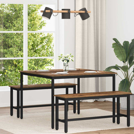 vidaXL Dining Tables 110 x 110 x 75 cm Engineered Wood Oak Wood
