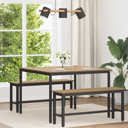 vidaXL Dining Tables 110 x 110 x 75 cm Engineered Wood Artisan Oak