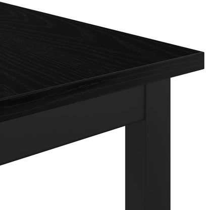 vidaXL Dining Tables 140 x 80 x 75 cm Engineered Wood Black Oak