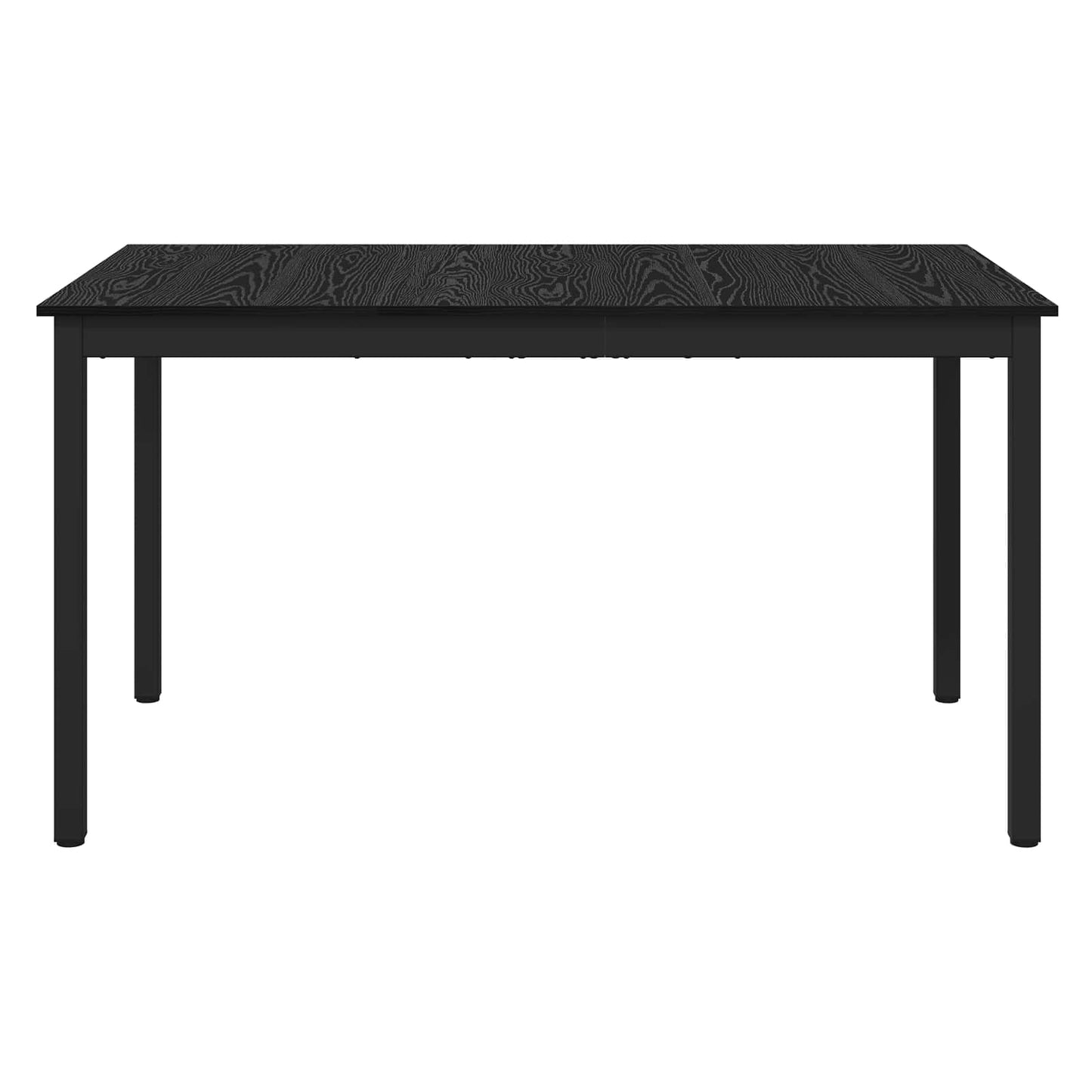 vidaXL Dining Tables 140 x 80 x 75 cm Engineered Wood Black Oak