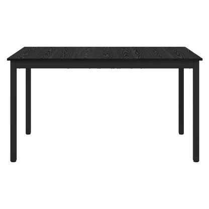 vidaXL Dining Tables 140 x 80 x 75 cm Engineered Wood Black Oak