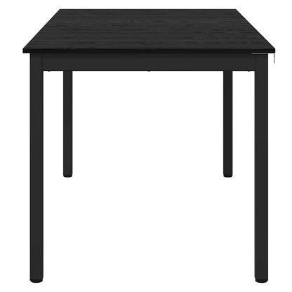 vidaXL Dining Tables 140 x 80 x 75 cm Engineered Wood Black Oak