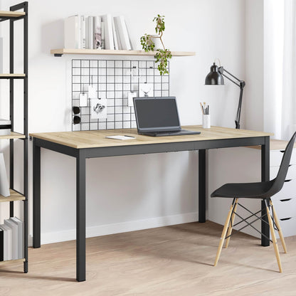 vidaXL Dining Tables 140 x 80 x 75 cm Engineered Wood Sonoma Oak