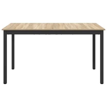 vidaXL Dining Tables 140 x 80 x 75 cm Engineered Wood Sonoma Oak