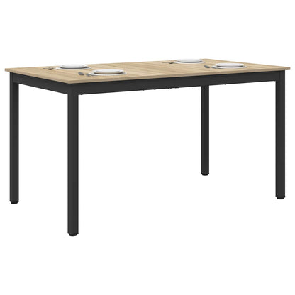 vidaXL Dining Tables 140 x 80 x 75 cm Engineered Wood Sonoma Oak