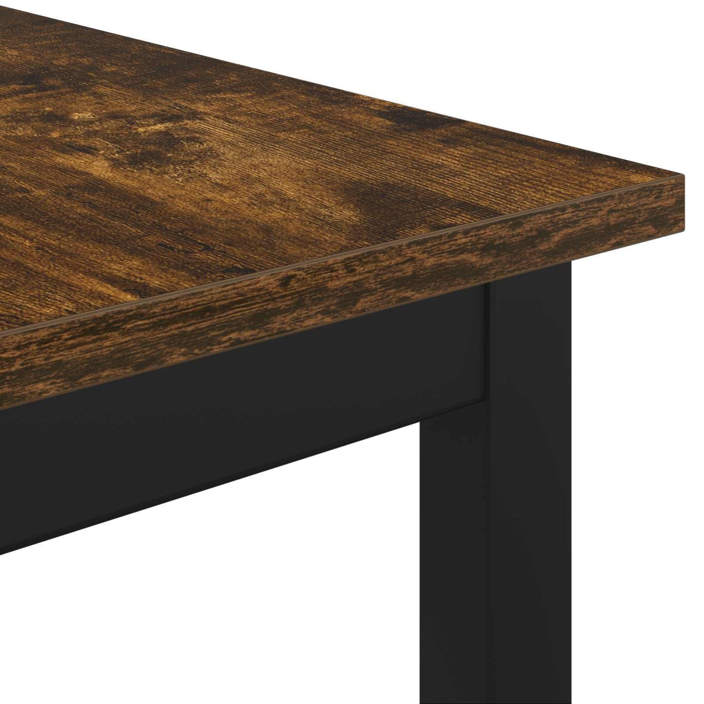 vidaXL Dining Tables 140 x 80 x 75 cm Engineered Wood Smoked Oak