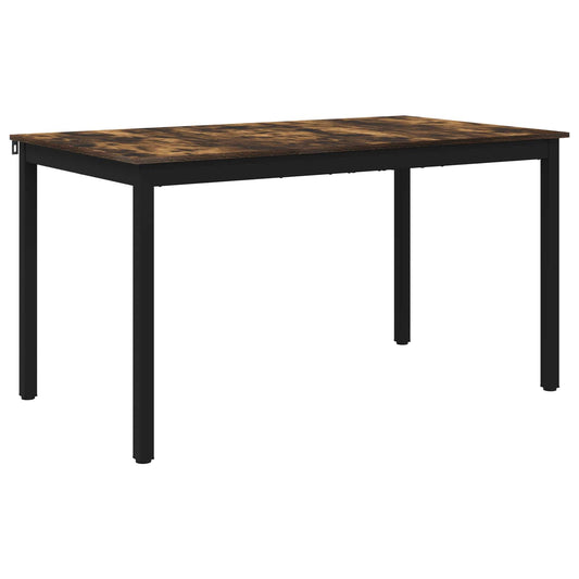 vidaXL Dining Tables 140 x 80 x 75 cm Engineered Wood Smoked Oak