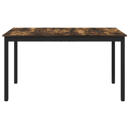 vidaXL Dining Tables 140 x 80 x 75 cm Engineered Wood Smoked Oak