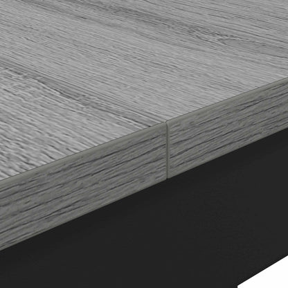 vidaXL Dining Tables 140 x 80 x 75 cm Engineered Wood Grey Sonoma