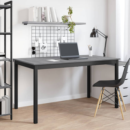 vidaXL Dining Tables 140 x 80 x 75 cm Engineered Wood Grey Sonoma