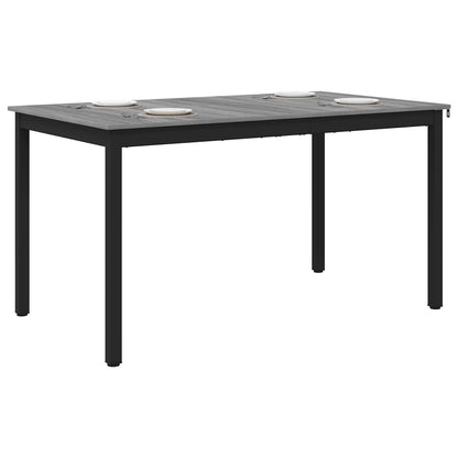 vidaXL Dining Tables 140 x 80 x 75 cm Engineered Wood Grey Sonoma