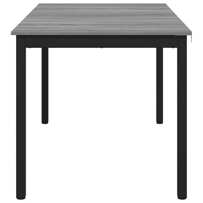 vidaXL Dining Tables 140 x 80 x 75 cm Engineered Wood Grey Sonoma
